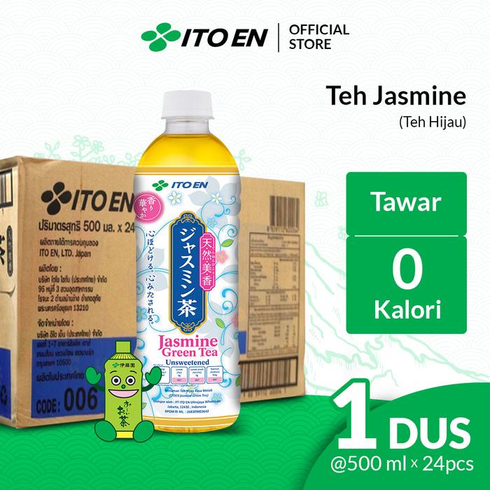 

ITO EN Jasmine Green Tea No Sugar 500ml isi 24 pcs