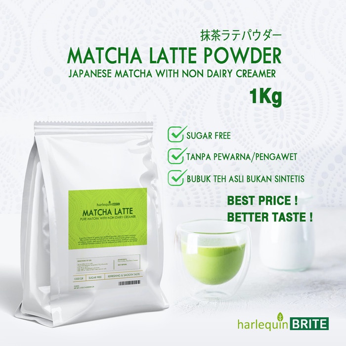 

Matcha Latte Powder Brite 1kg Non Sugar Horeca