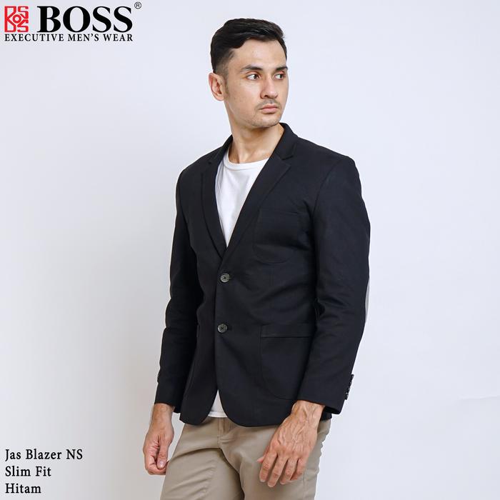 Terbaru Boss Jas Blazer Casual Ns Slim Fit Hitam