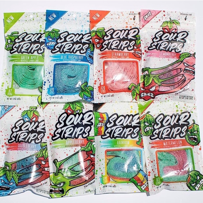 

Sour Strips Actual Sour Candy