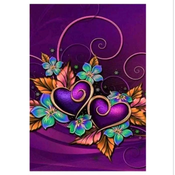 

TERJAMIN Set Popular DIY diamond painting full of acrylic diamond 5D Lukisan akrilik berlian 5D