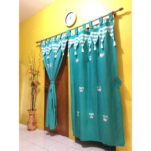 Gorden Modern Kekinian Polos Aesthetic Panjang Jendela K7C9 Kamar Gordyn Premium Termurah Estetik Ba