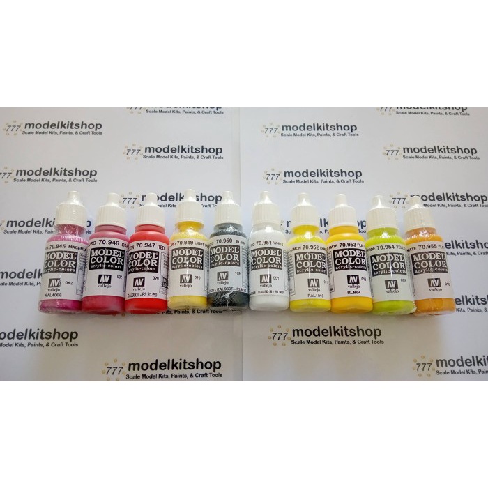 

BOOM SALE Vallejo Model Color 17 ml (70.947 - 70.967) cat akrilik model kit