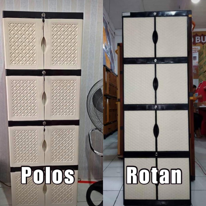 [bmk] - Lemari plastik aquose mini 4 susun