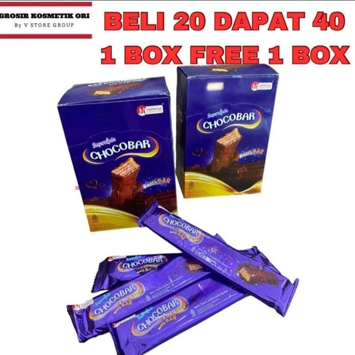 

JTTOP" ( PAKET 2 BOX ISI 40 CHOCOBAR ) DAPAT 40 SUPERQUEEN CHOCOBAR BIG BAR WAFER SALUT COKLAT ISI