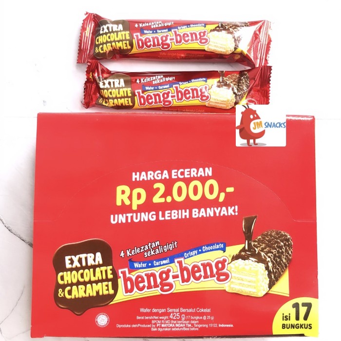 

JTTOP" [PROMO!!] NEW BENG BENG 1 PAK ISI 17X25GR - WAFER COKLAT BENGBENG