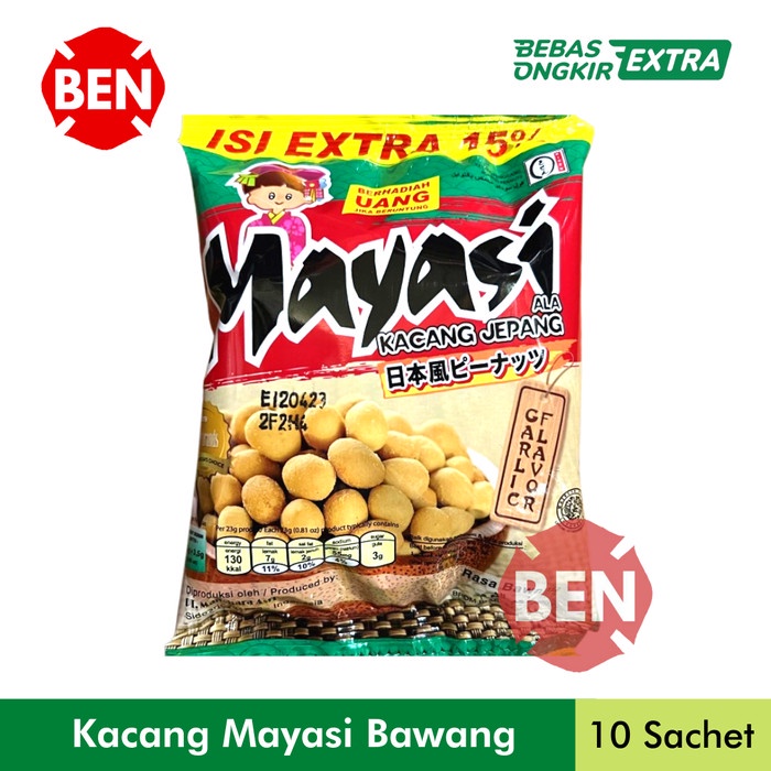

JTTOP" KACANG MAYASI BAWANG 1 RENCENG 10 SACHET GARLIC FLAVOR ROASTED PEANUT