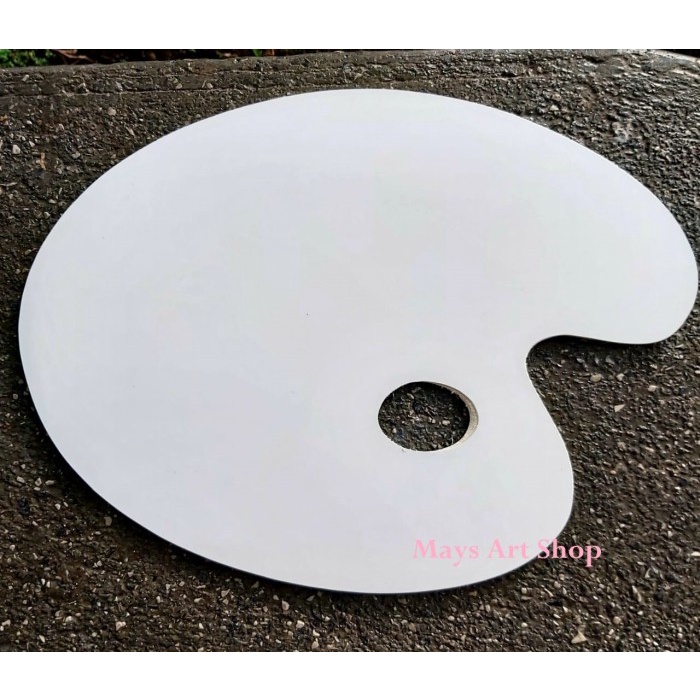 

MURAH Palet Cat Kayu Oval / Lonjong / Pallete Cat minyak akrilik