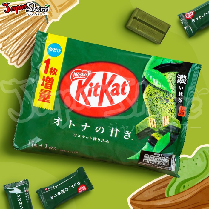 

JTTOP" KITKAT OTONA NO AMASA RICH MATCHA GREENTEA BAG [12 PCS X 2 FINGERS]