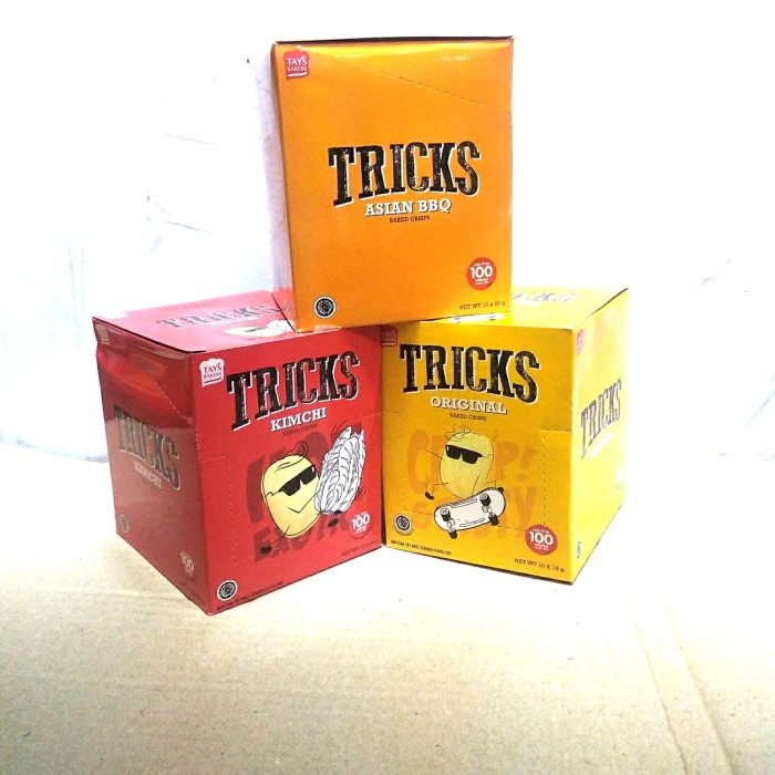 

JTTOP" TRICKS /SNACK TRICKS BAKED CRIPS 1BOX ISI 10PCS
