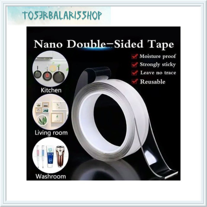

DOUBLE TAPE BENING TRANSPARANT SELOTIP / PEREKAT ISOLASI