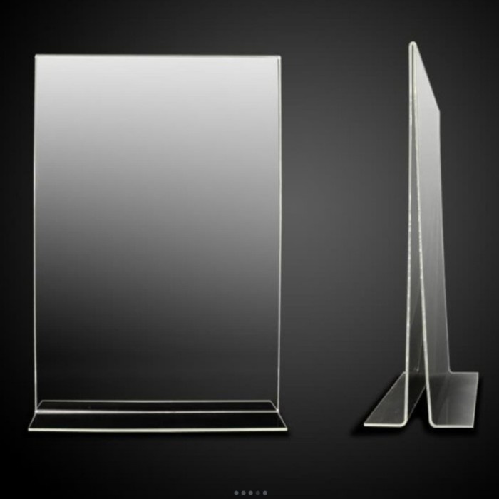 

OBRAL Acrylic Tent Holder /Akrilik Tent Card A4 T Portrait 2mm
