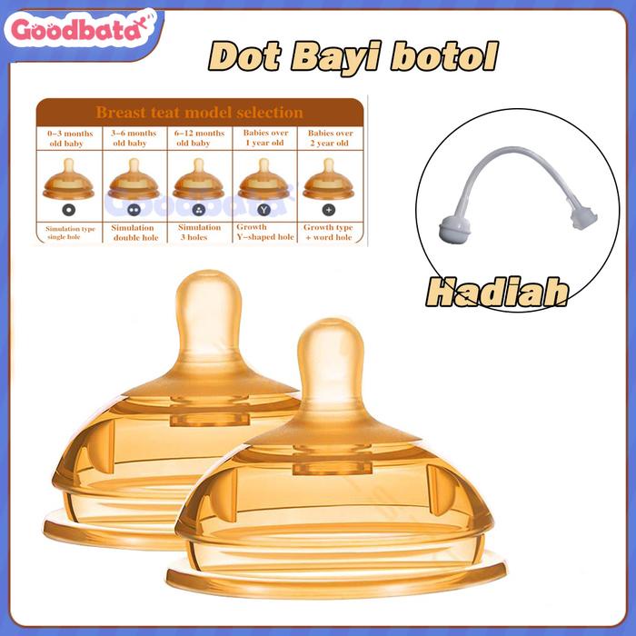Goodbata 7Cm Puting Dot Karet Dot Bayi Silikon Puting Sedotan Dot Payudara Dot Puting Susu Ibu Botol