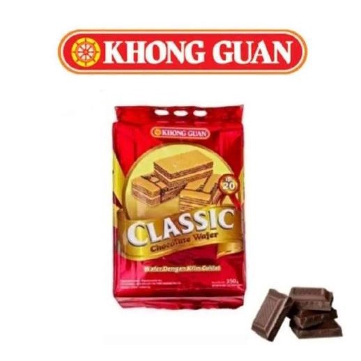 

JTTOP" BISCUIT WAFER KHONG GUAN CLASSIC WAFER CHOCOLATE 350GR