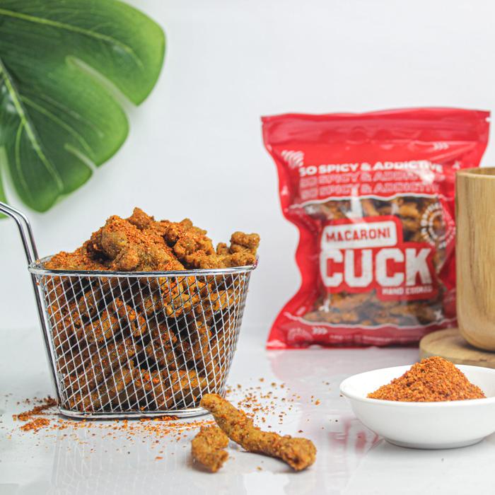 

JTTOP" KRIPIK USUS PEDAS DAUN JERUK CUCK KEMASAN REGULER 80 GRAM