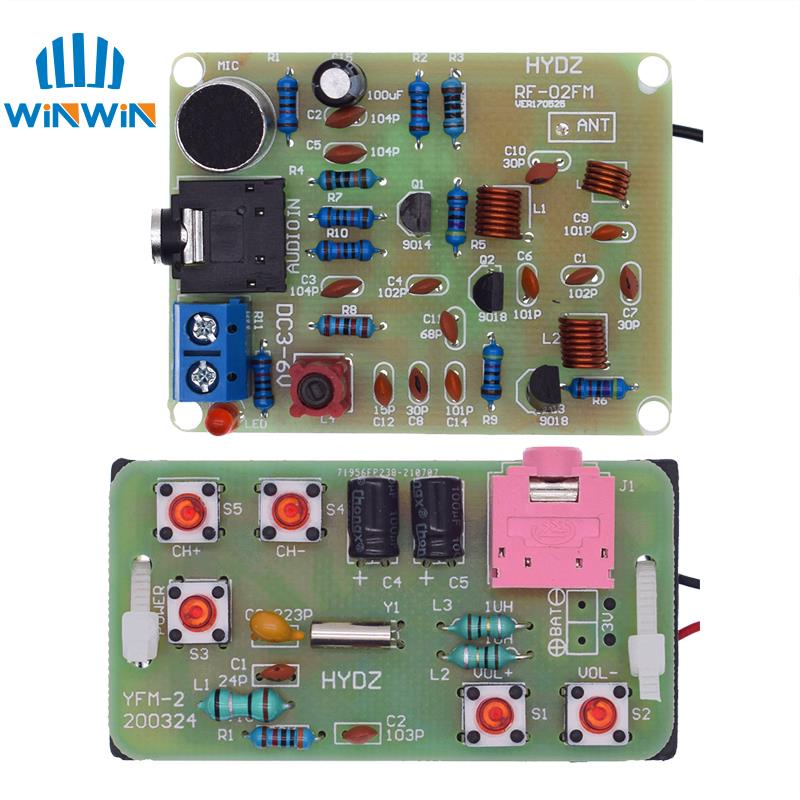88-108Mhz Diy Kit Fm Radio Transmitter And Receiver Module Frequency Modulation Stereo Receiving Pcb