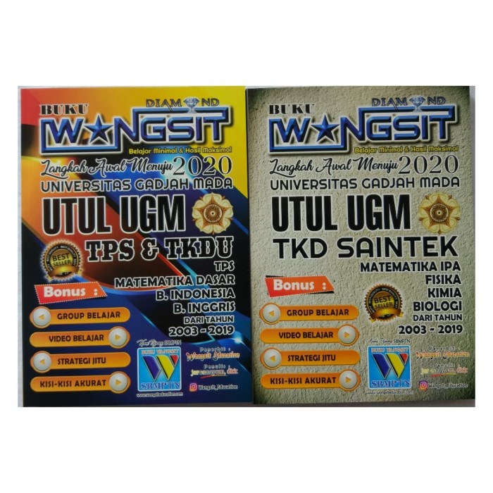 Buku Wangsit Paket Utul Ugm Saintek 2020 Ready