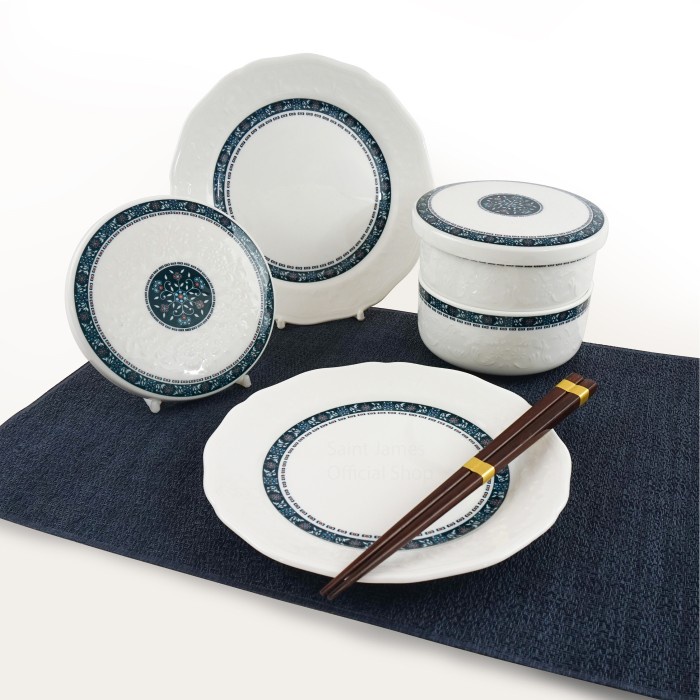 Saint James Mix Set Okja 4 Pcs - Plate & Hab