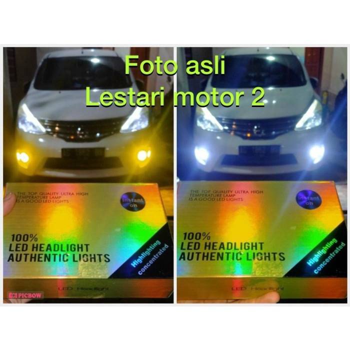 LAMPU FOGLAMP MOBIL LED H11 2 WARNA PUTIH KUNING SUPER TERANG