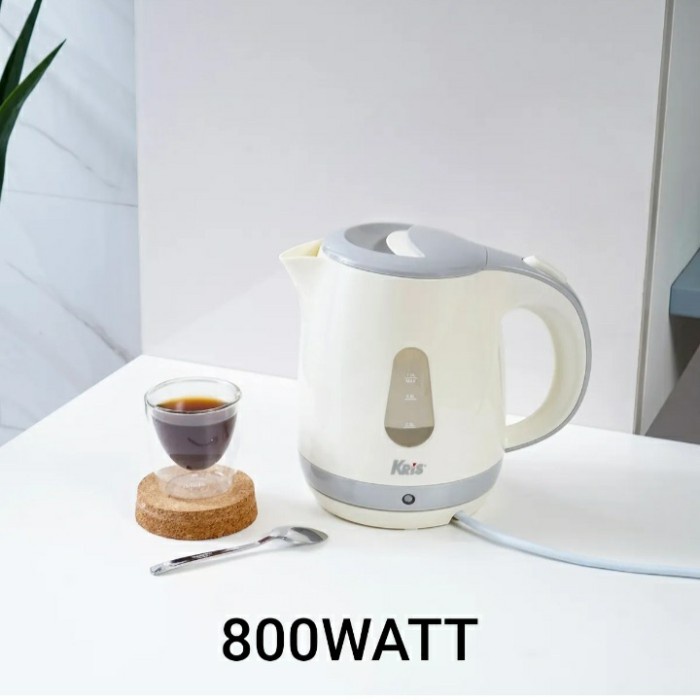 Kris Teko Pemanas Air Listrik / Electric Kettle 1 Ltr - Abu Abu/Putih