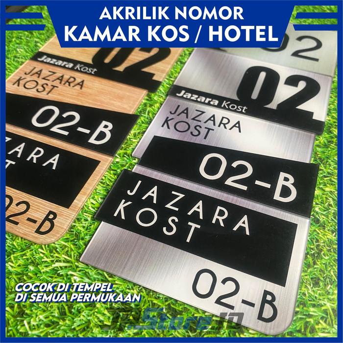 

SPECIAL Nomor Kamar Hotel Nomor Kamar Kost Bahan Akrilik Nomer Pintu Kamar Kos Kosan Termurah