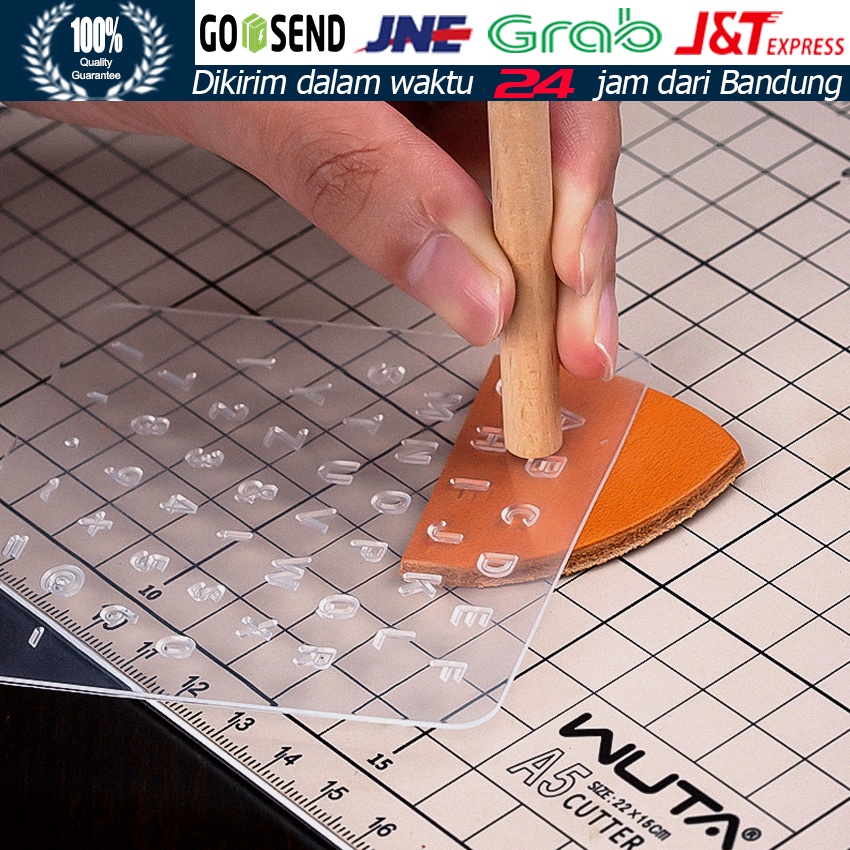

Ketukan Tangan Stempel Alfanumerik Kulit yang Dapat Dilepas DIY Hand Tools Visibilitas Transparan