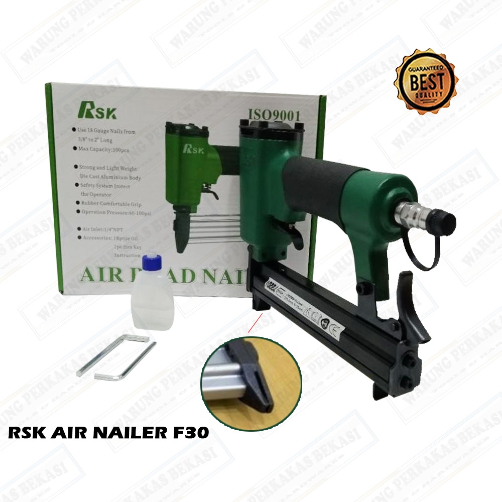 

H&L F30 Air Nailer Alat Paku Angin Model Isi I Lurus - Alat Stapler Gun F-30
