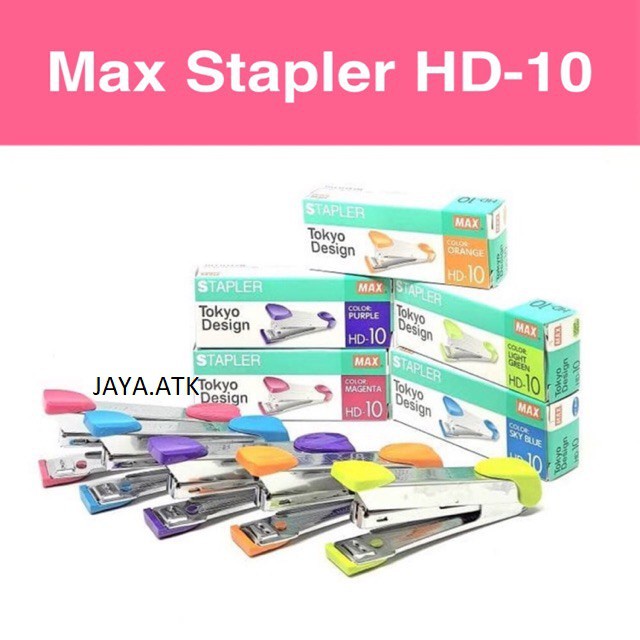 

STAPLER STAPLES MAX HD-10 TOKYO DESIGN NO.10 HEKTER STEPLES KECIL HD10 MAX
