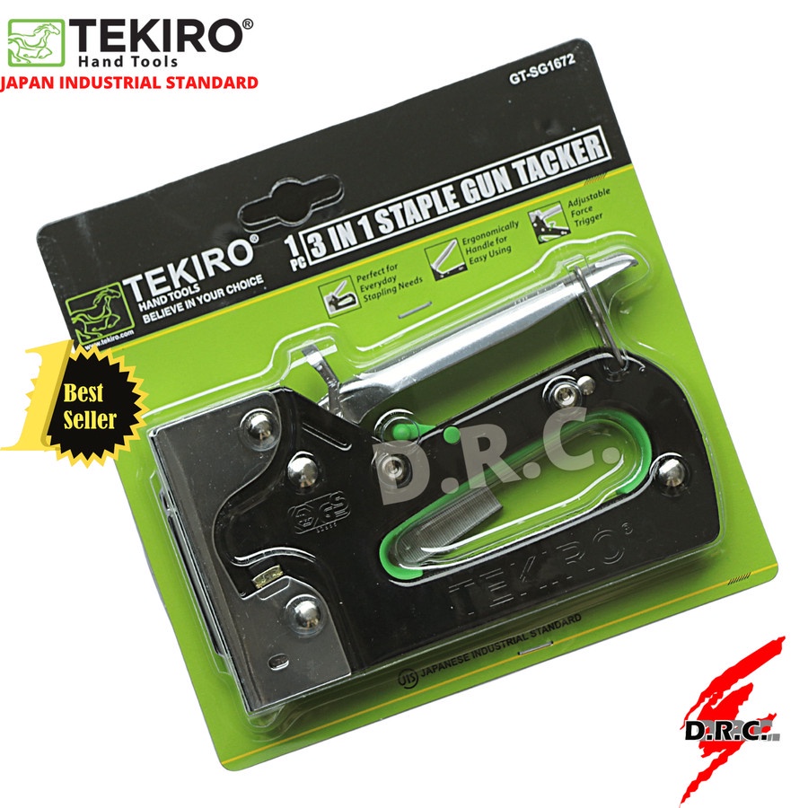 

Tekiro Staples tembak 6 - 14 mm Staple gun tacker 3 in 1 Steples