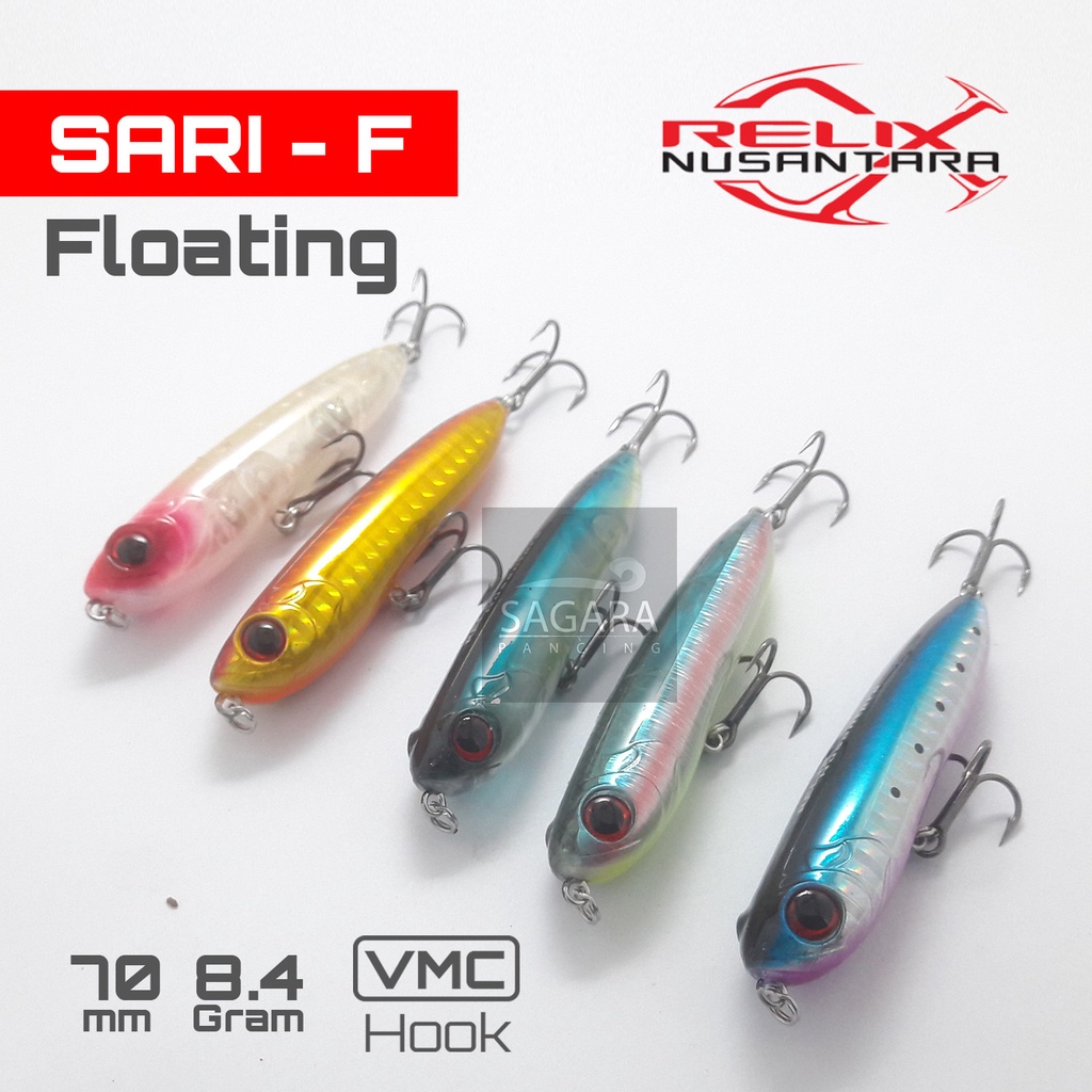 Umpan Pancing Umpan Minnow Sari Minnow Relix Nusantara Floating (Ngambang) 8.4gr