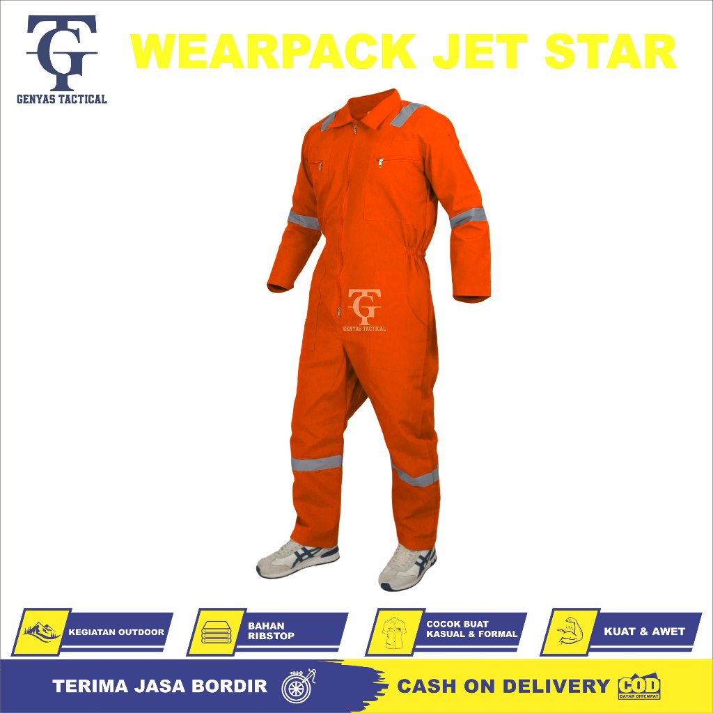 Unik Wearpack Safety Proyek Scootlight Baju Kerja Bengkel Mekanik Katelpakterusan Safety Dari