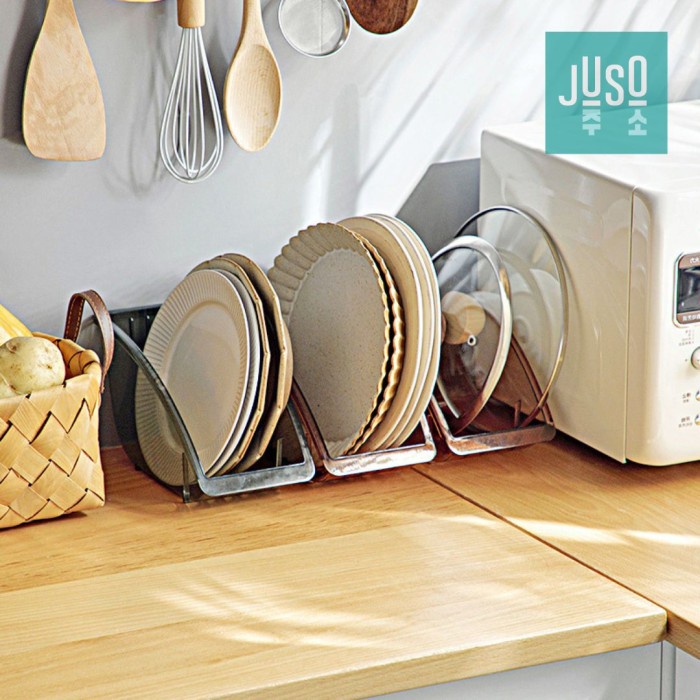 

STOK TERBATAS Organizer Piring Mangkok Akrilik Perapi Dapur Organiser Wadah Bening