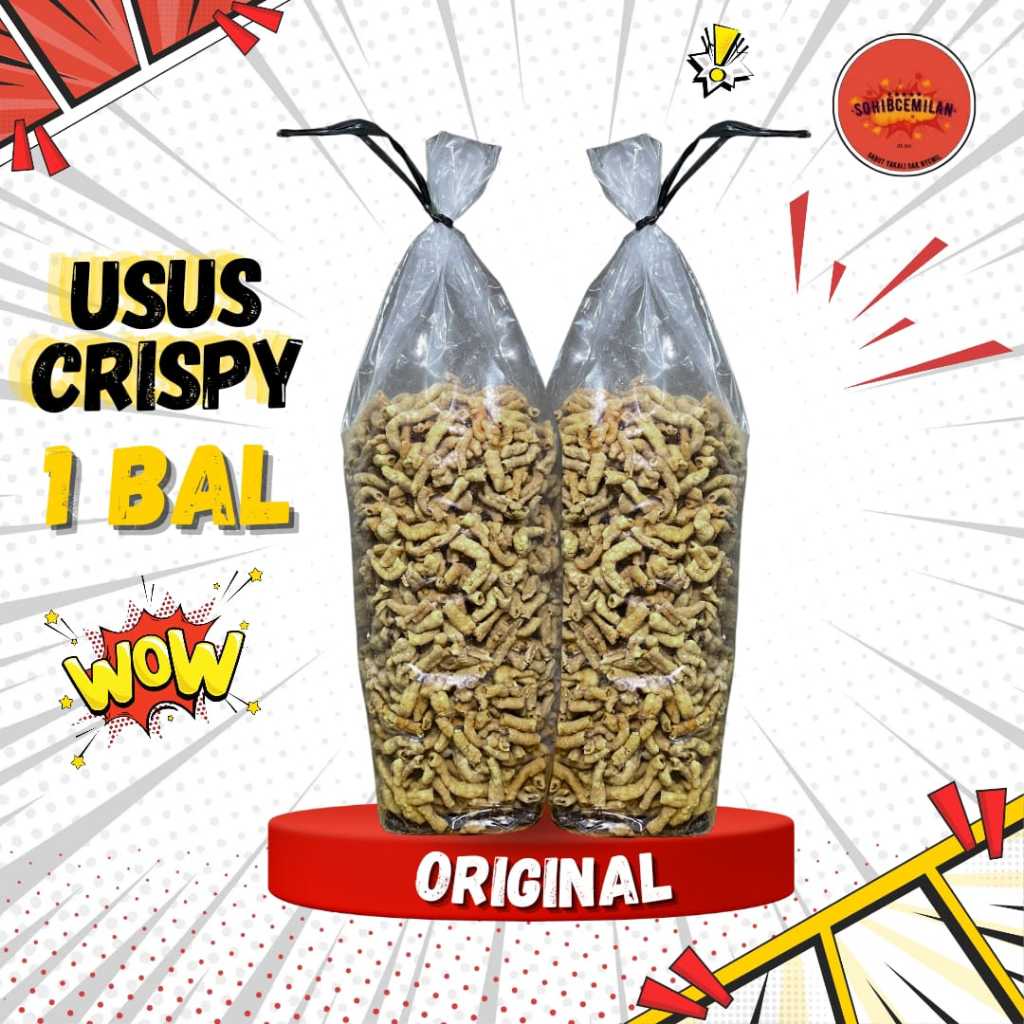 

Keripik Usus Ayam Crispy 2kg / Keripik Usus Ball - Ballan WE!