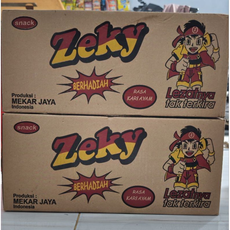 

snack berhadiah zeky 1dus (isi 40pcs) WE!