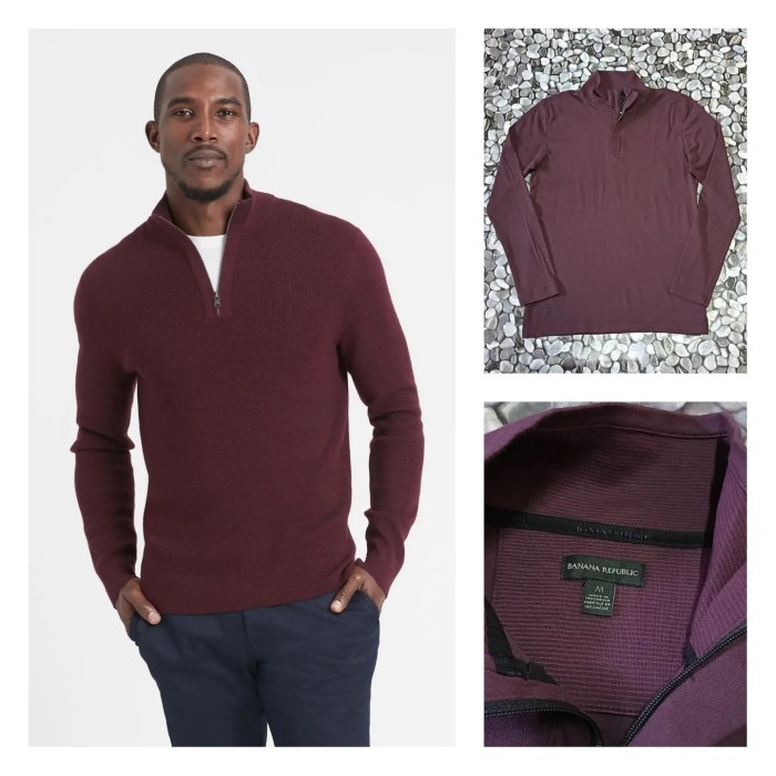 BAJU GOLF LENGAN PANJANG HALF ZIP ORIGINAL