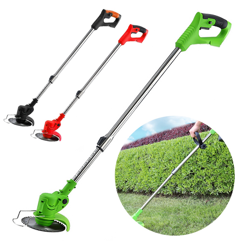 Foldable Adjustable Grass Trimmer with Blades Handheld Grass Cutting Trimmer Grass String Trimmer fo