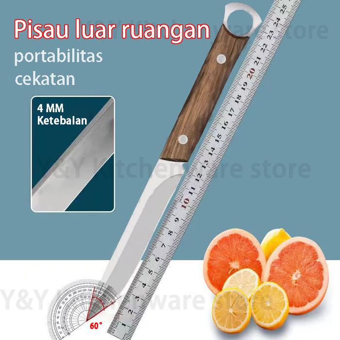 Katana, pisau daging, pisau koki, pisau super tajam. Tanyakan Stock