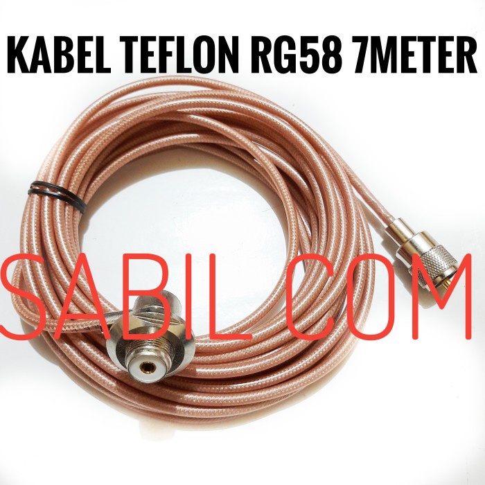 JTTOP" KABEL TEFLON RG58 7 METER KABEL ANTENA RADIO RIG RG58 TEPLON 7M MURAH