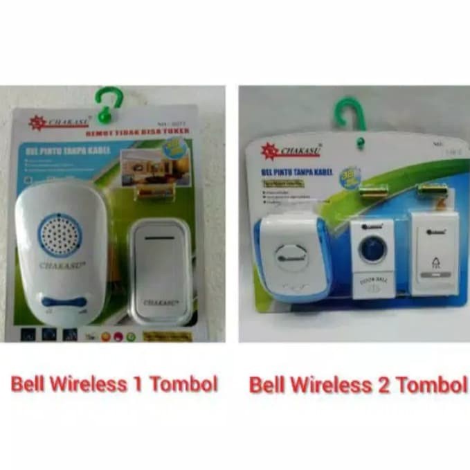 JTTOP" BELL BEL PINTU RUMAH WIRELESS 1 TOMBOL / CHAKASU / HATTASU /