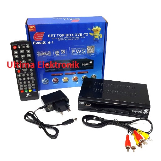JTTOP" STB SET TOP BOX TV DIGITAL EVINIX H1 DVB T2 BY SKYBOX FREE HDMI