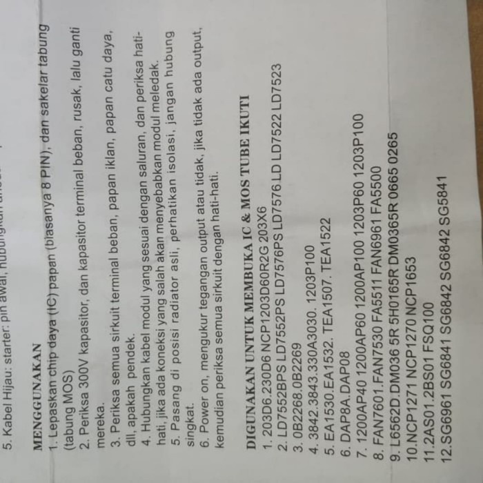 JTTOP" MODUL GACUN TV LED LCD 5 KABEL ORI / GACUN 5 KABEL /GACUN TV 5 KABEL