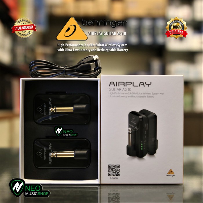 BEHRINGER AIRPLAY GUITAR AG10 2.4 GHZ GUITAR WIRELESS SYSTEM