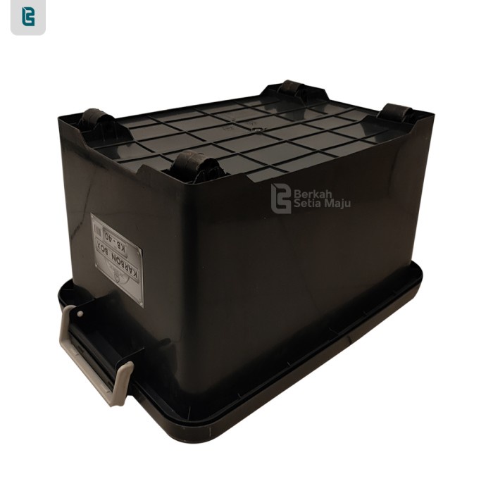 Box Container Hitam Kuat Kb 40 Liter Bsm Akako Kotak Penyimpanan Kokoh Ready
