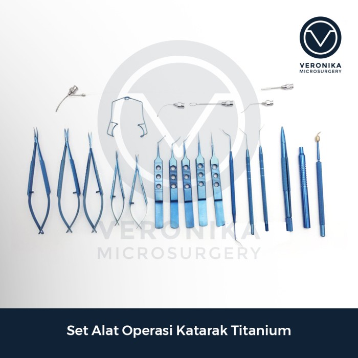 Ready Set Alat Operasi Katarak Titanium