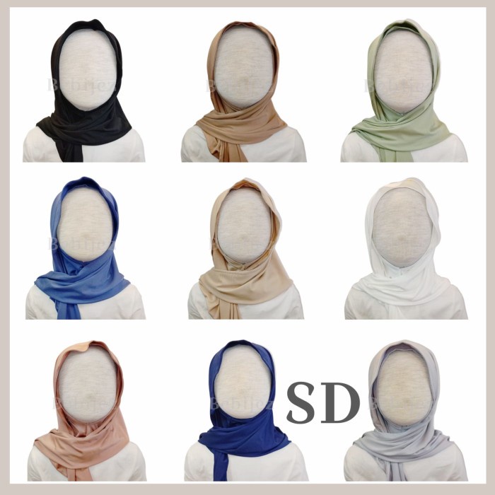 Kerudung Hijab Jilbab Pashmina Inner Instan Fashion Anak Perempuan 6-12Tahun 2930