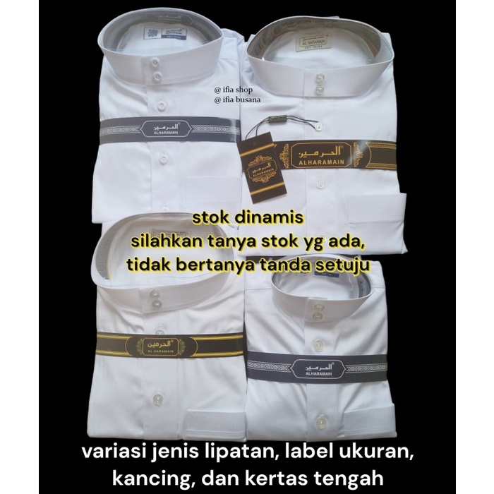 AL HARAMAIN SIZE 44 JUBAH GAMIS ARAB IMPOR AL HARAMAIN ANAK-REMAJA