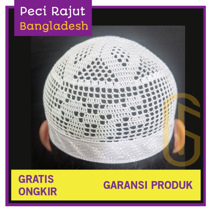Peci Rajut Bangladesh List Peci Madinah Peci Haji Premium