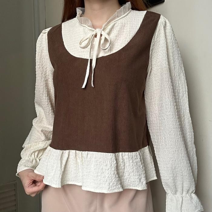 Abigail Top atasan blouse bkk wanita kemeja wanita korean Style By biel the label