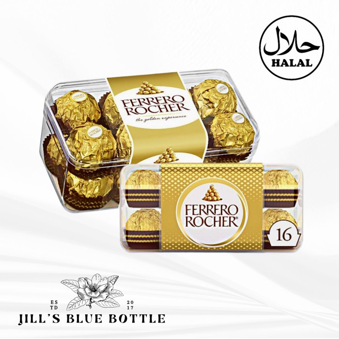 

BARANG TERLARIS Ferrero Rocher T16 chocolate / coklat isi 16