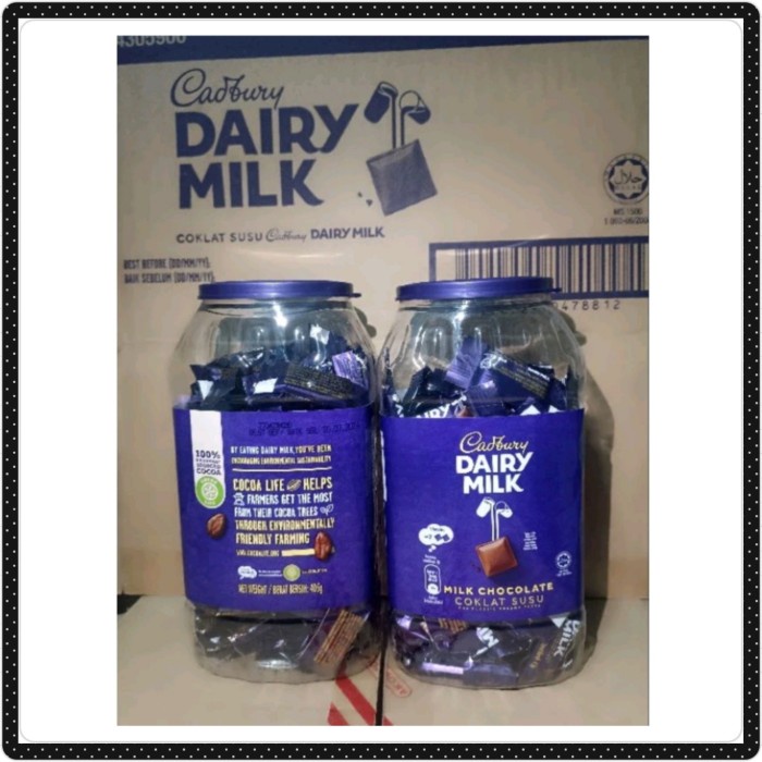 

BARANG TERLARIS Coklat Cadbury Dairy Milk Toples